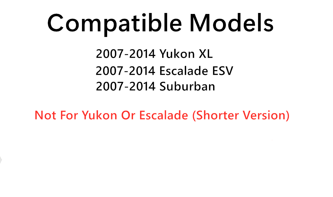 Driver Left Side Quarter Window Quarter Glass Compatible with Chevrolet Suburban/Cadillac Escalade ESV/GMC Yukon XL 2007-2014 Models
