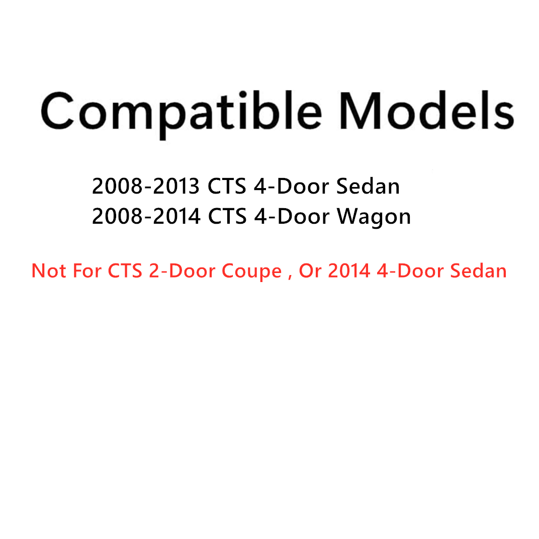 Driver Left Side Rear Door Window Door Glass Compatible with Cadillac CTS 4 Door Sedan 2008-2013 Models/4 Door Wagon 2010-2014 Models