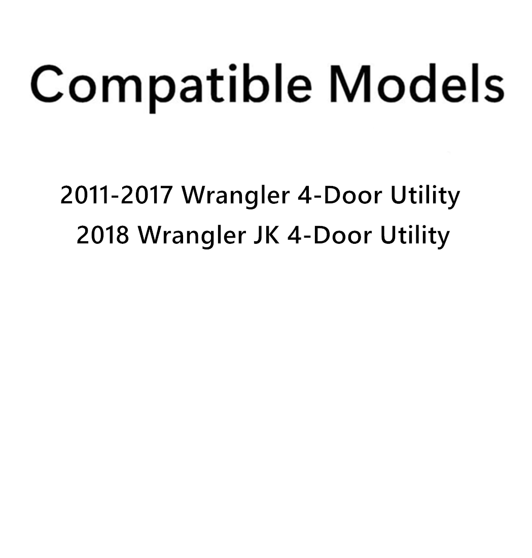 Passenger Right Side Rear Quarter Window Quarter Glass Compatible with Jeep Wrangler 2011-2017 4 Door Models / Wrangler JK 2018 4 Door Models