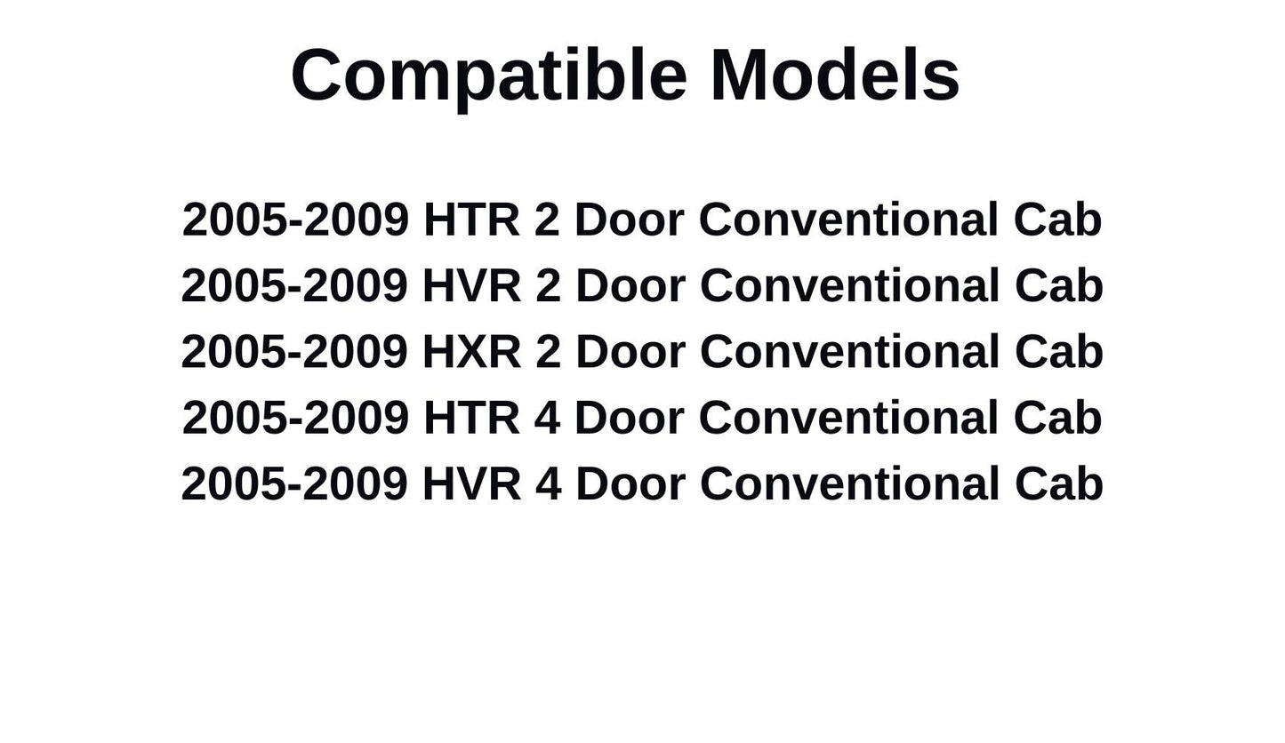 Passenger Right Side Front Door Window Door Glass Compatible with Isuzu HTR/HVR/HXR 2005-2009 Models