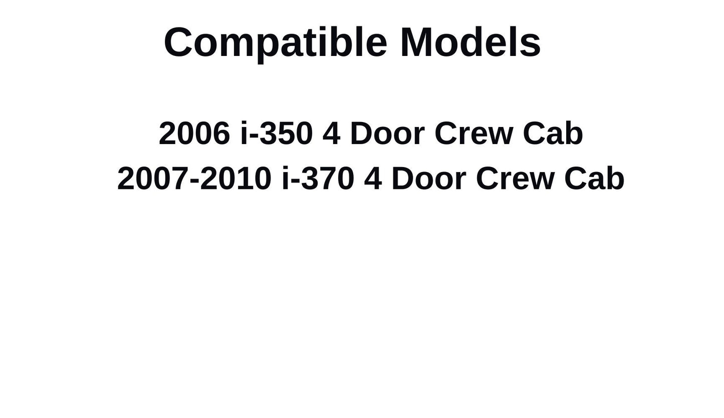 Passenger Right Side Rear Door Window Door Glass Compatible with Isuzu i-370/Isuzu i-350 4 Door Crew Cab 2006-2010 Models