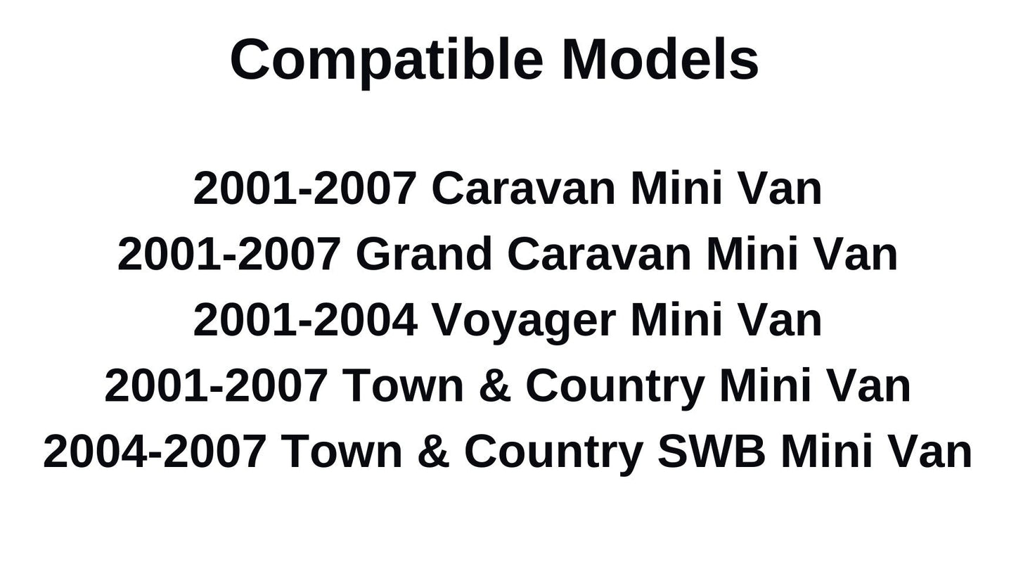 Passenger Right Side Rear Sliding Cargo Door Window Door Glass Compatible with Dodge Caravan/Dodge Grand Caravan/Chrysler Town & Country 2001-2007 Models/Chrysler Voyager 2001-2004 Models