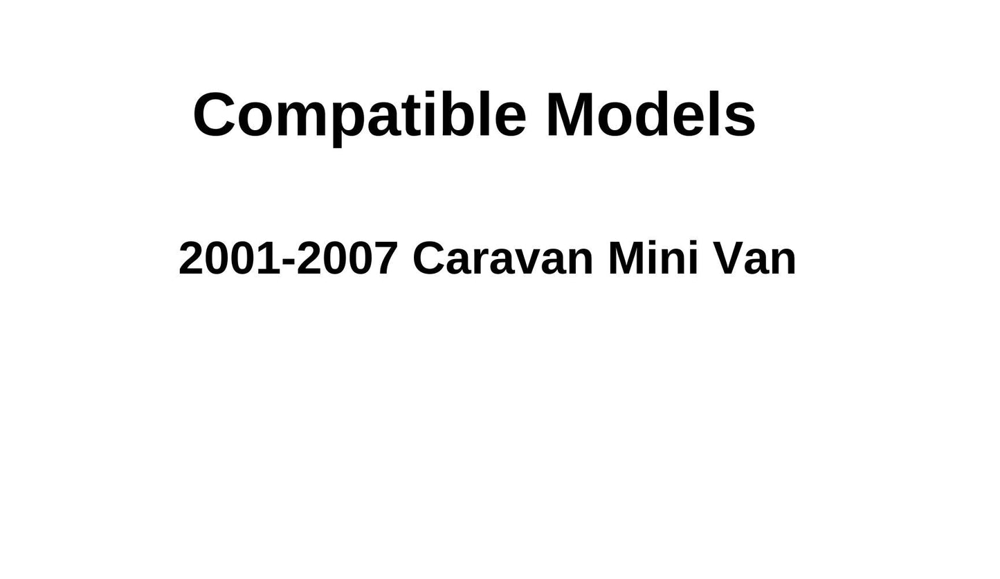 Manual Style Driver Left Side Quarter Window Quarter Glass Compatible with Dodge Caravan 2001-2007 Models ( Not For Grand Caravan )