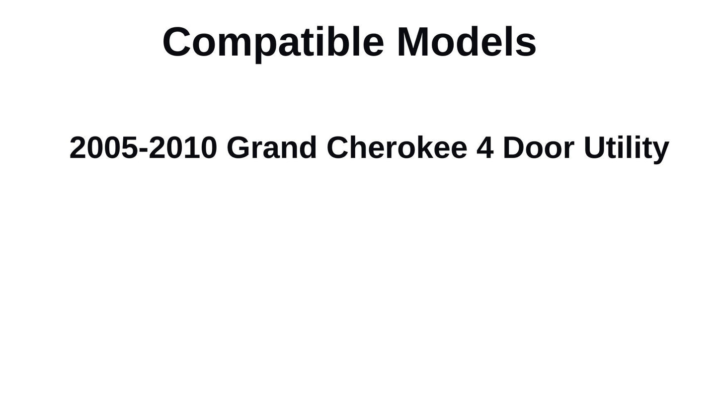 Heated Back Window Back Tailgate Glass Compatible with Jeep Grand Cherokee 2005-2010 Models