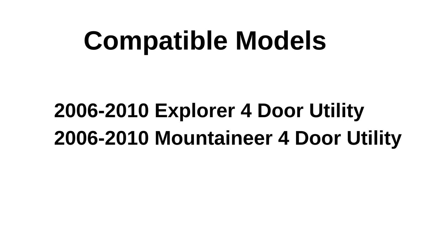 Back Tailgate Window Back Glass Compatible with Ford Explorer/Mercury Mountaineer 2006-2010 Models Heated