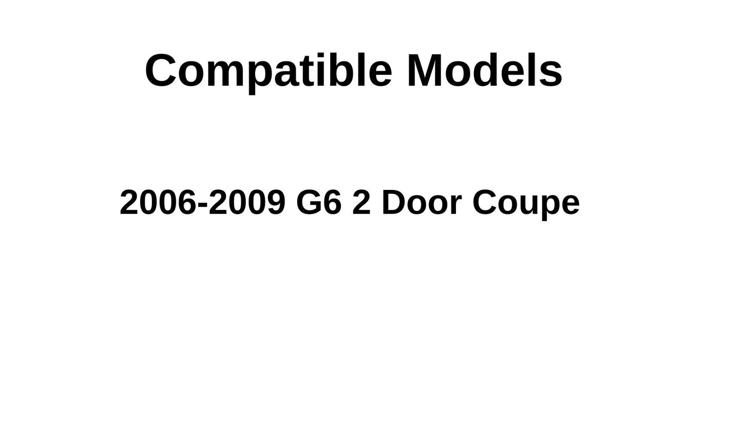 OEM Passenger Right Side Door Window Door Glass Compatible with Pontiac G6 2 Door Coupe 2006-2009 Models