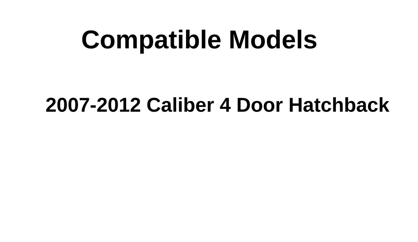 Driver Left Side Rear Door Window Door Glass Compatible with Dodge Caliber 2007-2012 Models