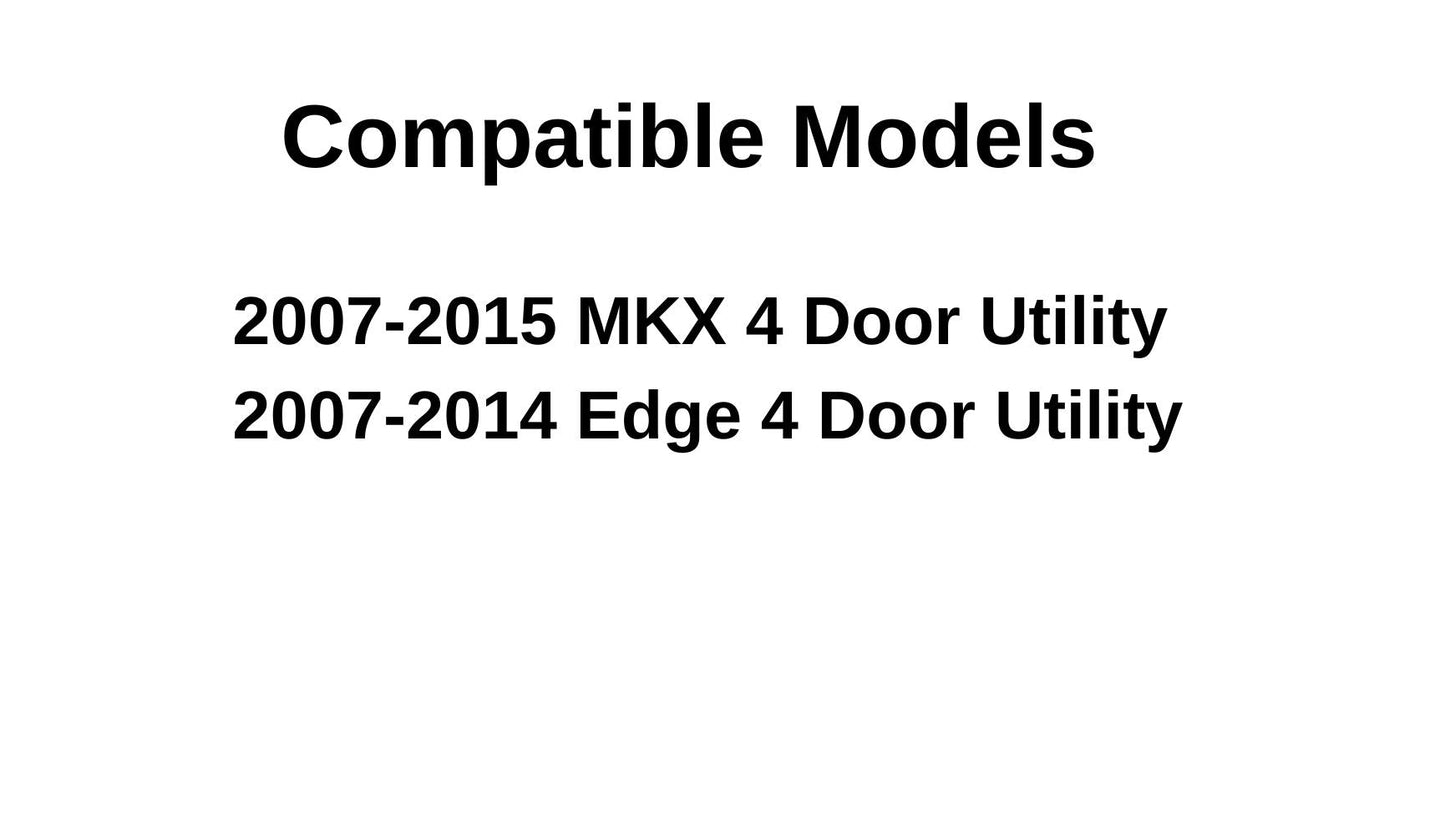 Driver Left Side Rear Vent Window Vent Glass Compatible with Ford Edge 2007-2014 Models/Lincoln MKX 2007-2015 Models