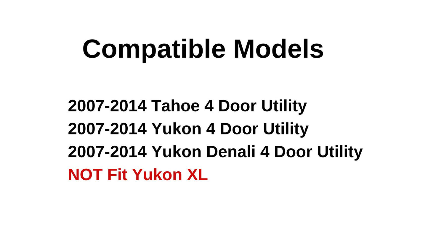 Driver Left Side Rear Quarter Glass Quarter Window Compatible with Chevrolet Tahoe/GMC Yukon /Yukon Denali 2007-2014 Models
