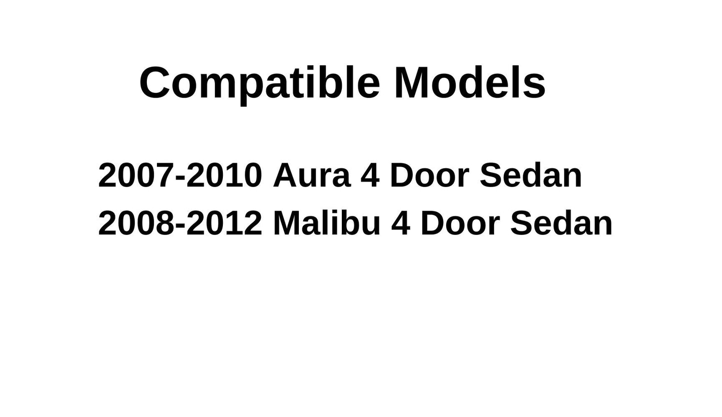 Laminated Driver Left Side Front Door Window Door Glass Compatible with Chevrolet Malibu 2008-2012 (Not For Malibu Classic)/Saturn Aura 2007-2010 Models