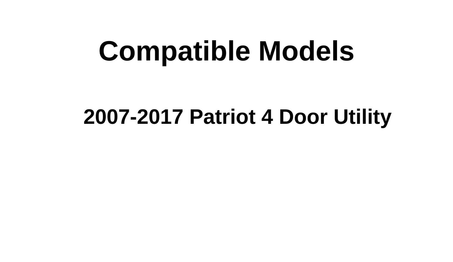 Driver Left Side Front Door Window Door Glass Compatible with Jeep Patriot 2007-2017 Models