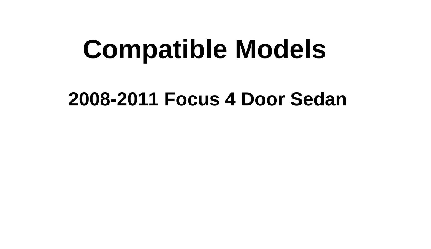 Passenger Right Side Front Door Window Door Glass Compatible with Ford Focus 4 Door Sedan 2008-2011 Models