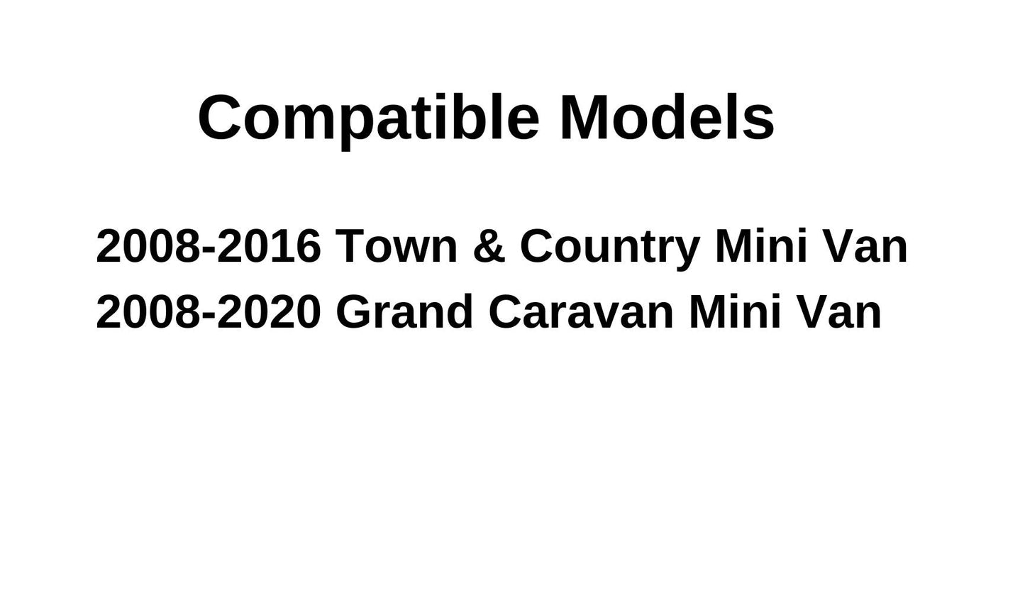 Movable Passenger Right Side Rear Sliding Cargo Door Window Door Glass Compatible with Dodge Grand Caravan 2008-2020/Chrysler Town & Country 2008-2016 Models