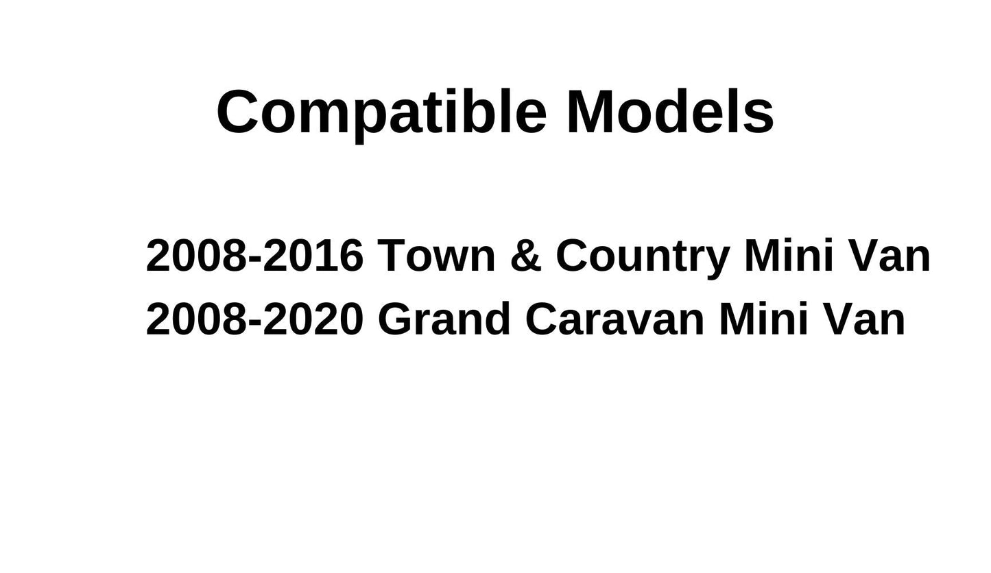 Heated Back Tailgate Window Back Glass Compatible with Dodge Grand Caravan/Chrysler Town & Country 2008-2020 Models