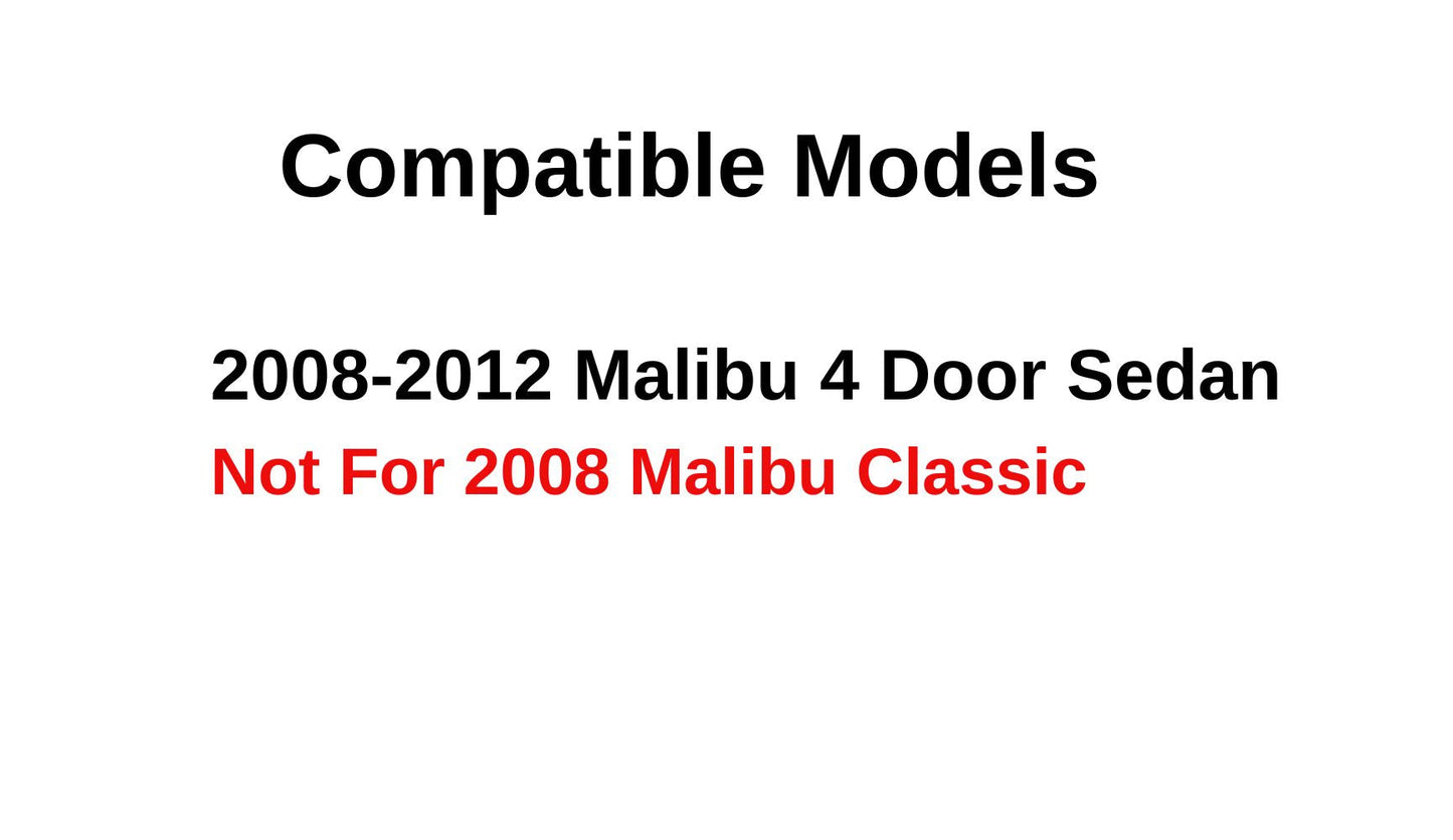 Heated Back Window Back Glass Compatible with Chevrolet Malibu 2008-2012 Models (Not For 2008 Malibu Classic)