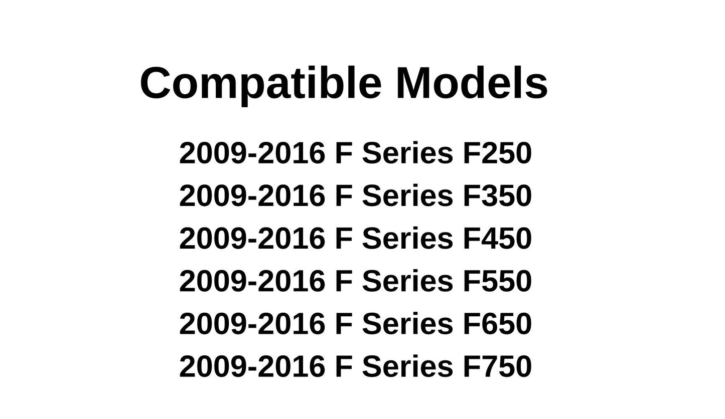 Rear Power Slider Back Window Glass Compatible with Ford F250 / F350 / F450 / F550 / F650 / F750 Pickup 2009-2016 Models (Not For F150)