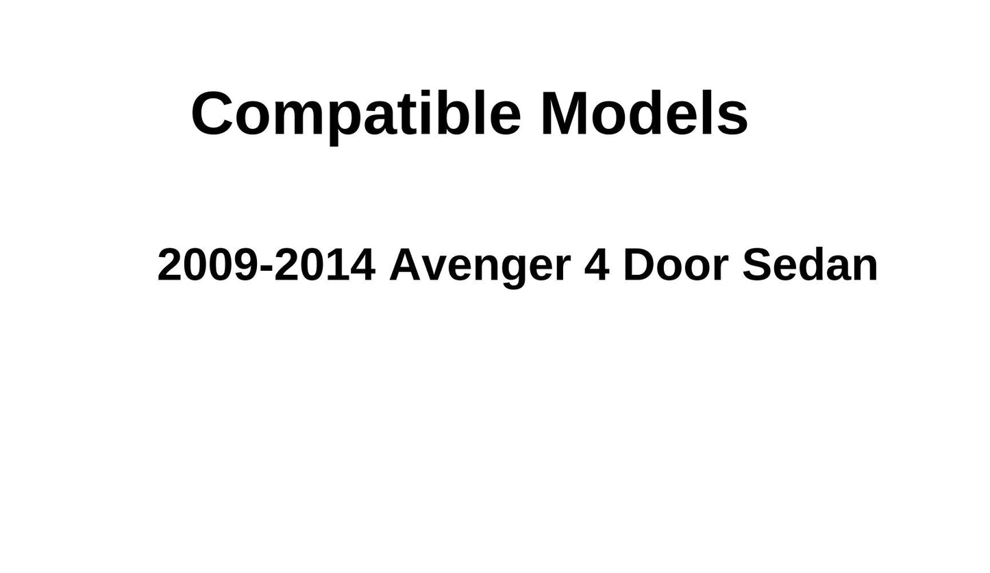 Heated Back Window Back Glass Compatible with Dodge Avenger 2009-2014 4 Door Sedan Models