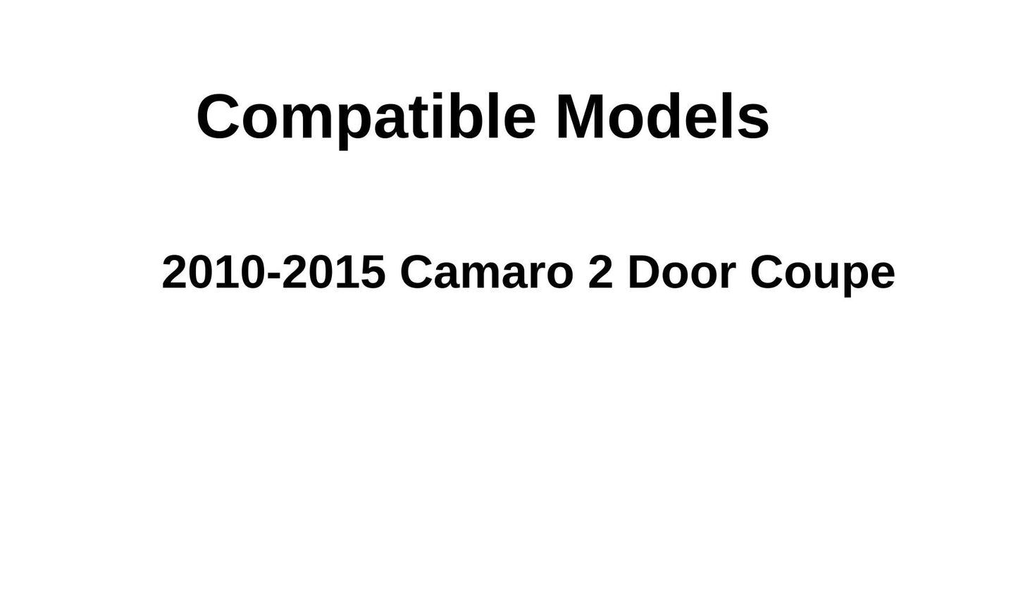 Passenger Right Side Door Window Door Glass Compatible with Chevrolet Camaro 2 Door Coupe 2010-2015 Models