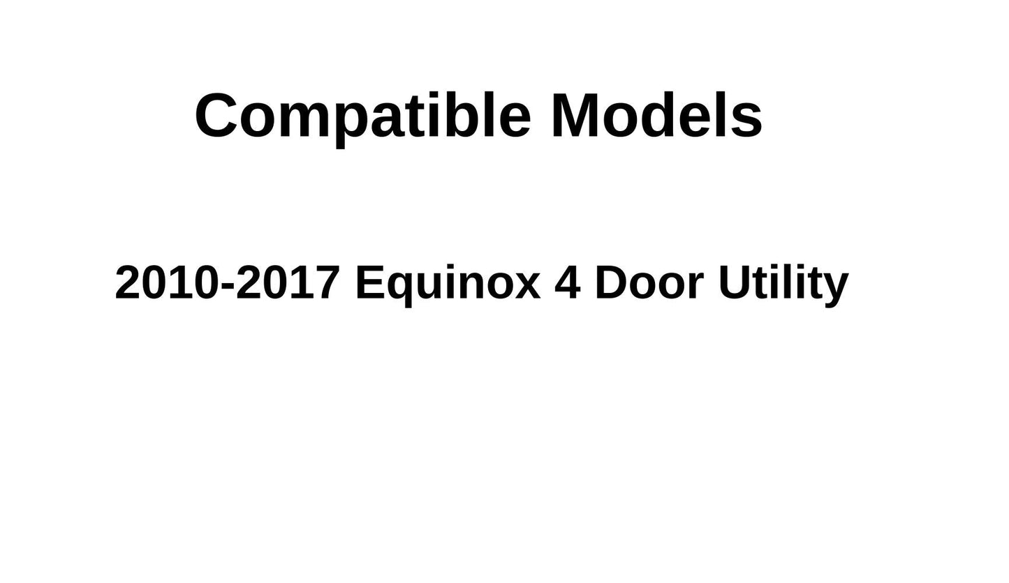 Heated Back Tailgate Window Back Glass Compatible with Chevrolet Equinox 2010-2017 Models