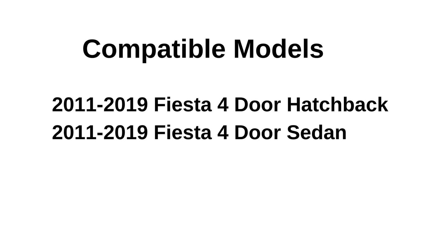 OE Chrome Moulding Style Passenger Right Side Front Vent Window Vent Glass Compatible with Ford Fiesta 2011-2019 Models