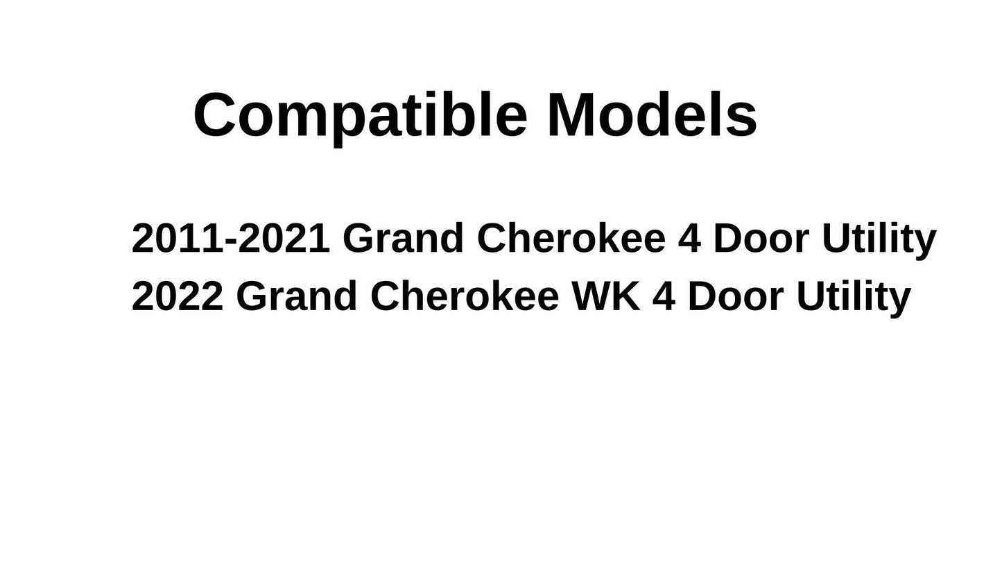 Driver Left Side Rear Door Window Door Glass Compatible with Jeep Grand Cherokee 2011-2021/Grand Cherokee WK 2022 Models (Not For Cherokee, or Grand Cherokee L)