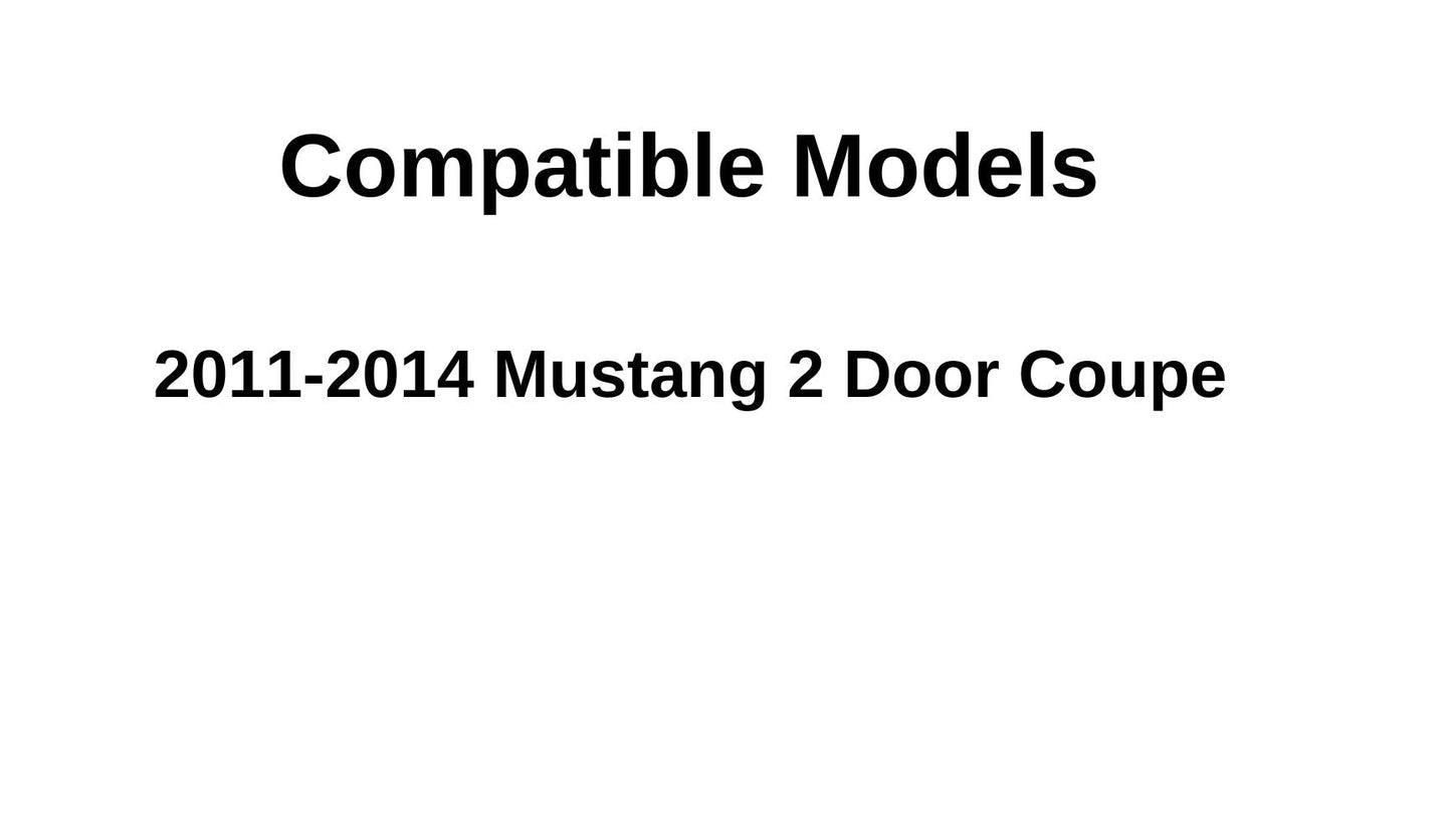 Heated High Amp Back Window Back Glass Compatible with Ford Mustang 2011-2014 2 Door Coupe Models