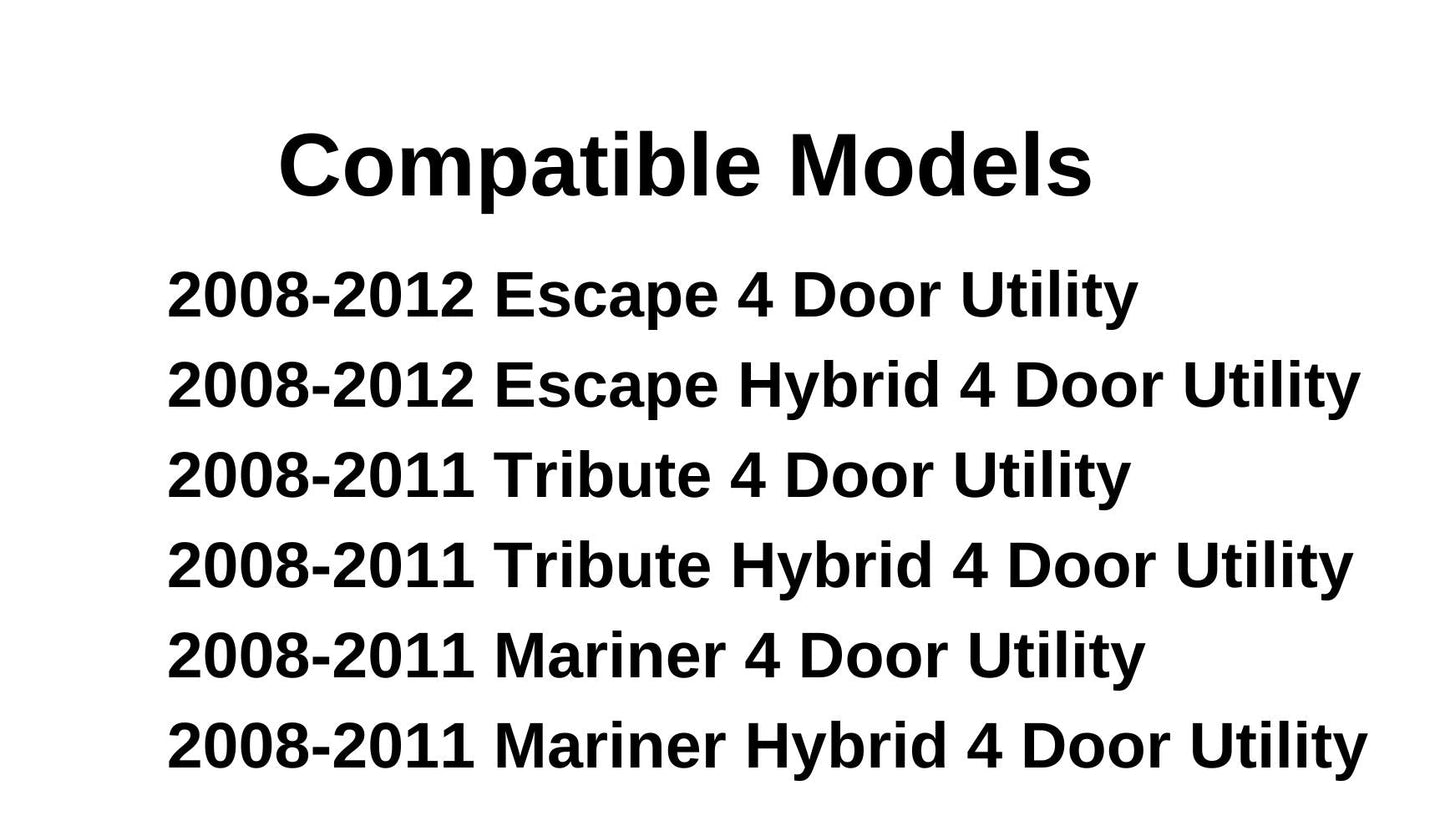 Heated Back Tailgate Window Back Glass Compatible with Ford Escape/Mercury Mariner/Mazda Tribute 2008-2012 Models