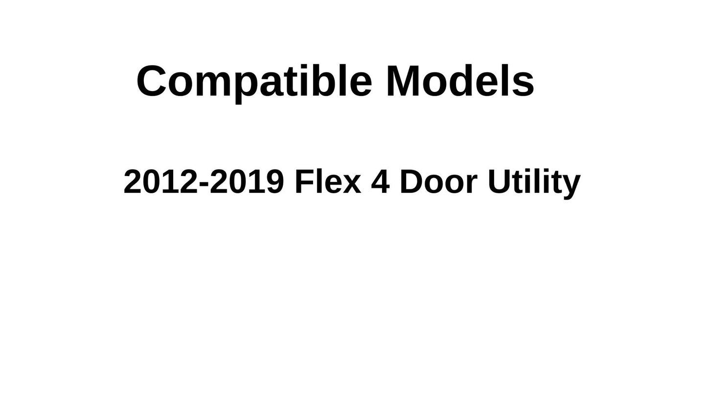 Heated Back Tailgates Window Back Glass Compatible with Ford Flex 2012-2019 Models