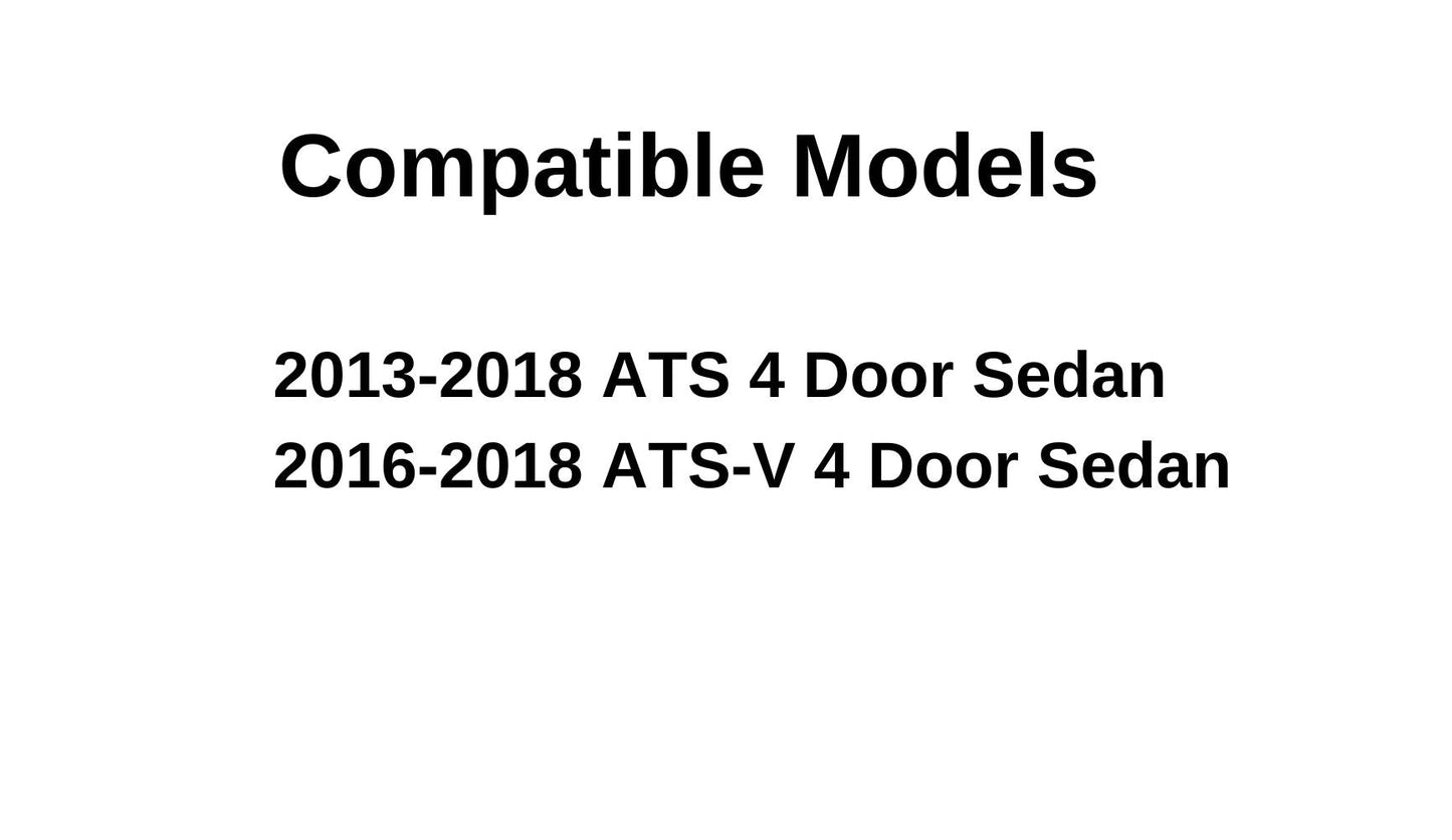 Heated Back Window Back Glass Compatible with Cadillac ATS/ATS-V 2013-2018 4 Door Sedan Models