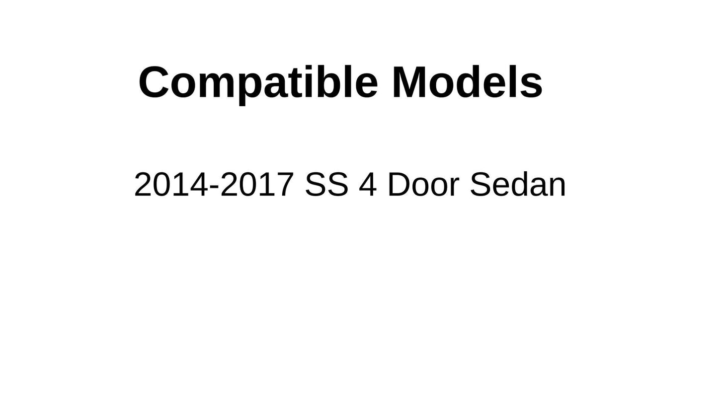 Driver Left Side Rear Door Window Door Glass Compatible with Chevrolet SS 2014-2017 US Models Only