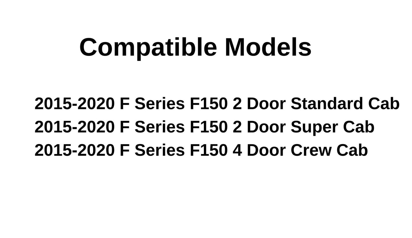 Stationary Back Window Back Glass Compatible with Ford F150 Pickup 2015-2020 Models