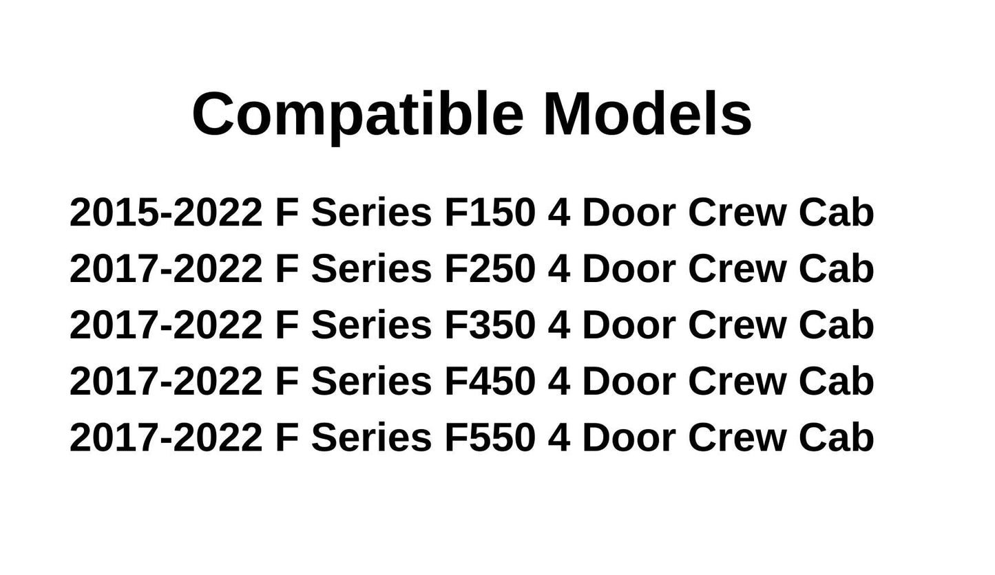 OE Platinum Edition Passenger Right Side Rear Door Window Door Glass Compatible with Ford F150 4 Door Crew Cab 2015-2020 Models / F250 F350 F450 F550 4 Door Crew Cab 2017-2022 Models