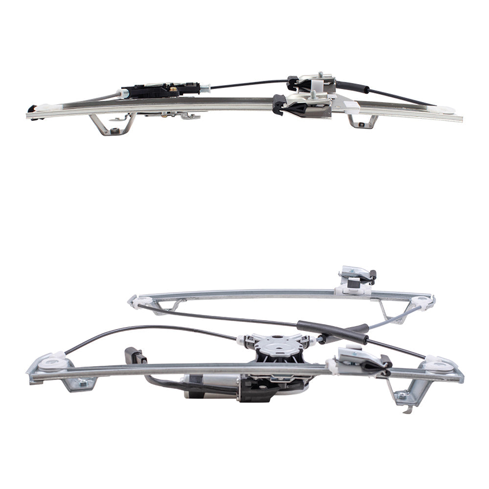 Driver Left Passenger Right Power Window Regulators with Motor 4 Piece Set Compatible with 2003-2009 Humer H2