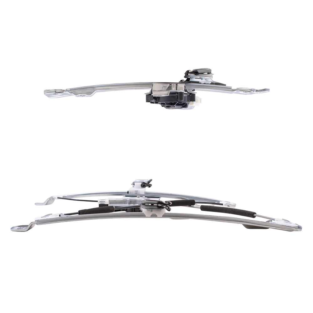 Driver Left Passenger Right Power Window Regulator Set with Motor 4 Piece Set Compatible with 2010-2012 Cadillac SRX