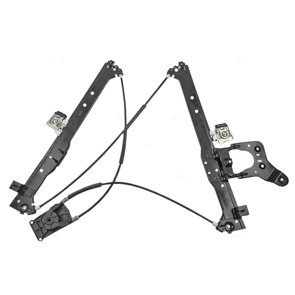 Driver Rear Power Window Regulator Without Motor Compatible with 2001-2007 Silverado Sierra Pickup Truck 15135970