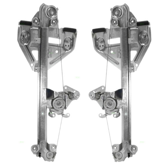 Driver and Passenger Rear Set Power Window Regulators without Motors Compatible with 2003-2007 CTS 15277680 15277679