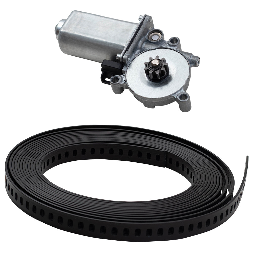 3 Pc Set Power Window Lift Regulator Motors & 20' ft Black Plastic Repair Tape Compatible with 1992 Eldorado Seville 20591996 22143946