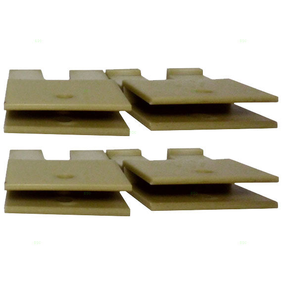 4 Pc Set Window Regulator Sash Connector Channel Guide Attaching Clips Compatible with 1992-1998 Grand Am Skylark Achieva 22541970