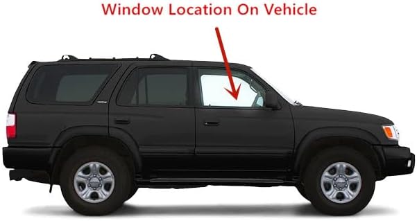 Passenger Right Side Front Door Window Door Glass Compatible with Toyota 4Runner 4 Door SUV 1996-2002 Models
