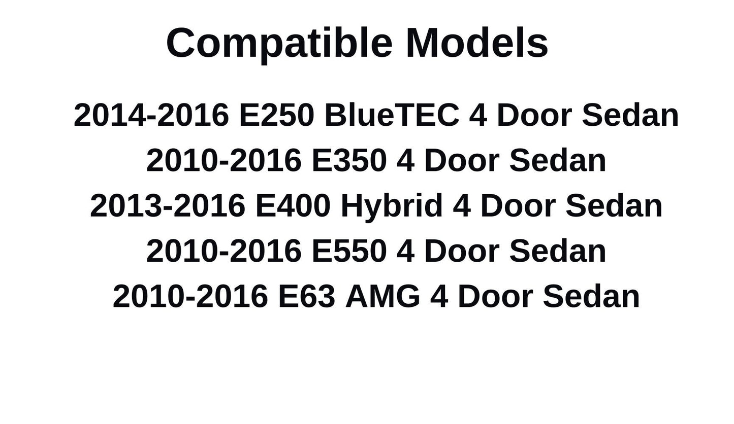 Tempered Passenger Right Side Rear Door Window Door Glass Compatible with Mercedes Benz E250 E350 E400 E550 E63AMG 4 Door Sedan 2010-2016 Models