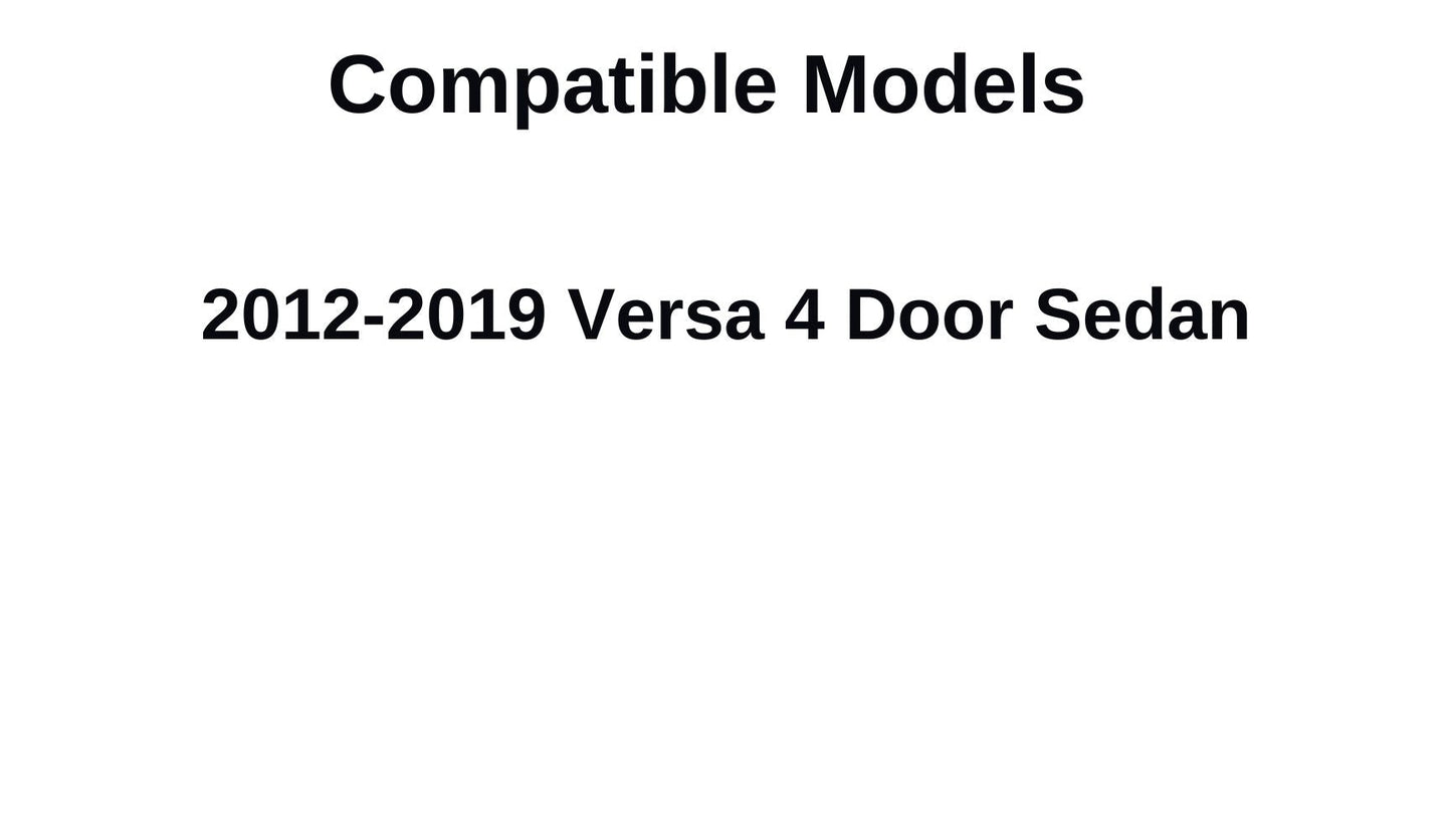 Driver Left Side Front Door Window Door Glass Compatible with Nissan Versa 4 Door Sedan 2012-2019 Models