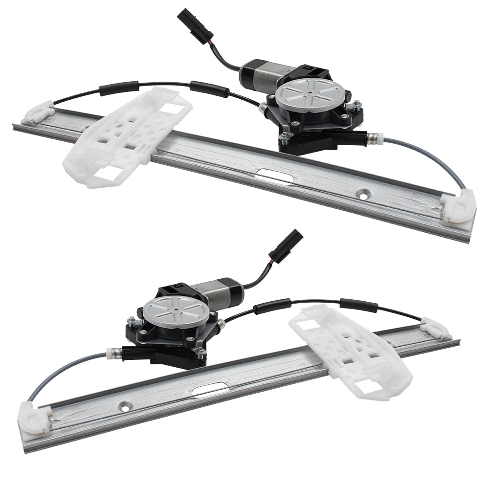 4 Pc Power Window Regulators & Motors Compatible with 2007-2017 Wrangler 2018 Wrangler JK