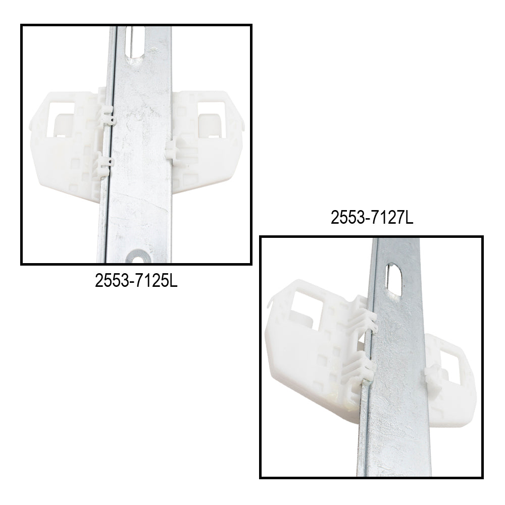 4 Pc Set Power Window Regulators Compatible with 2007-2017 Wrangler 2018 Wrangler JK & Unlimited