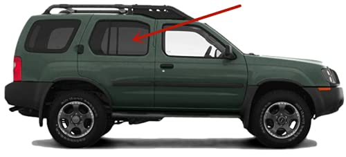 Passenger Right Side Rear Door Window Door Glass Compatible with Nissan Xterra 2000-2004 Models