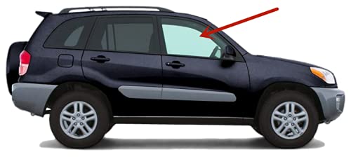 Passenger Right Side Front Door Window Door Glass Compatible with Toyota RAV4 2001-2005 Models