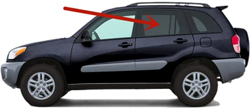 Privacy Driver Left Side Rear Door Window Door Glass Compatible with Toyota RAV4 2001-2005 Models