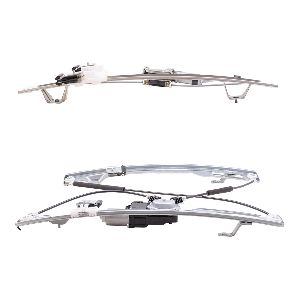 Part Front & Rear Driver Side Power Window Regulators w/Motor Set Compatible with 2011-2014 Ford F-150 Extended Cab ONLY