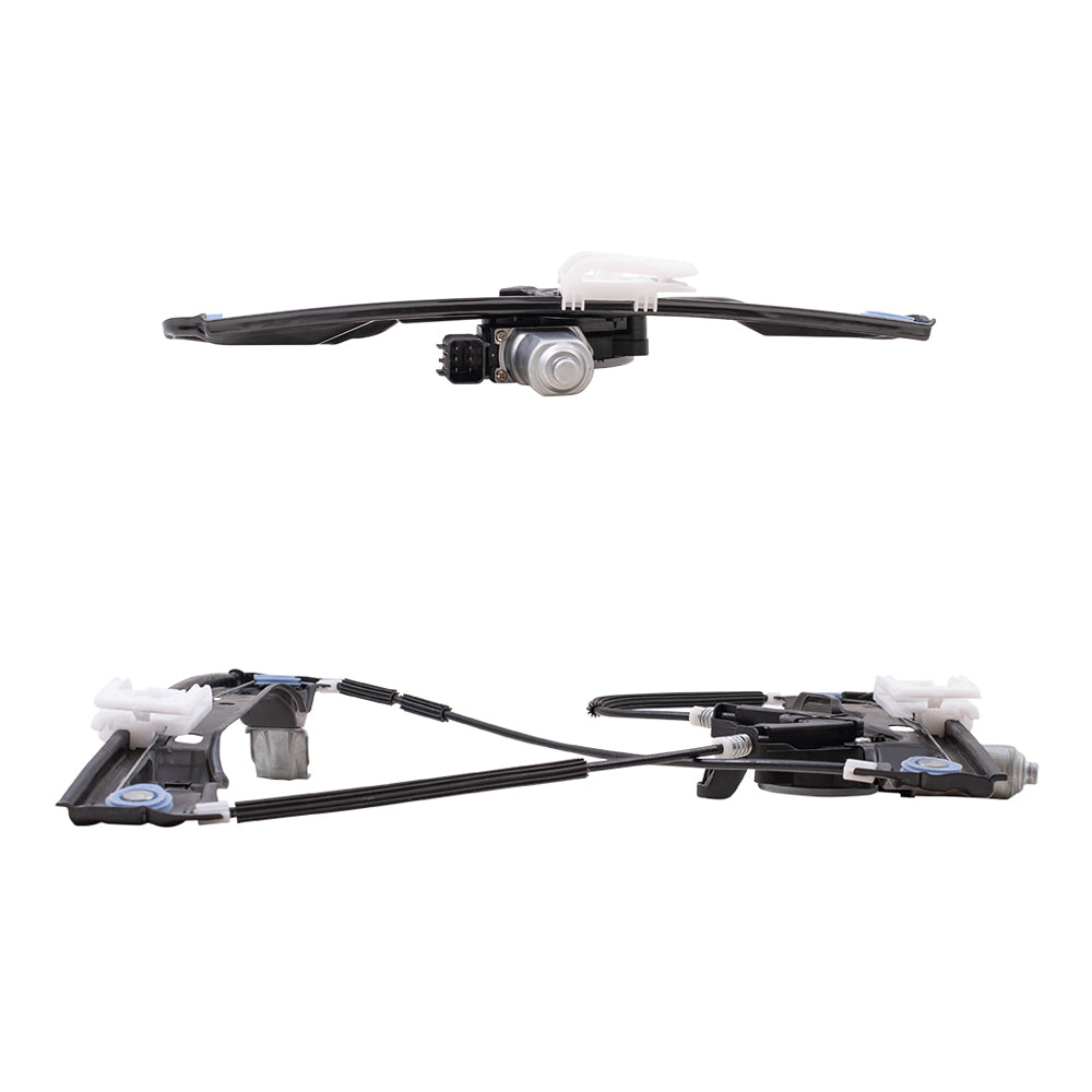 Driver & Passenger Side Power Window Regulators W/Motor & 6 Pin Connector 4 Piece Set Compatible with 2012-2018 Focus & Focus Electric/ 2016-2018 Focus RS/ 2015-2018 Focus ST