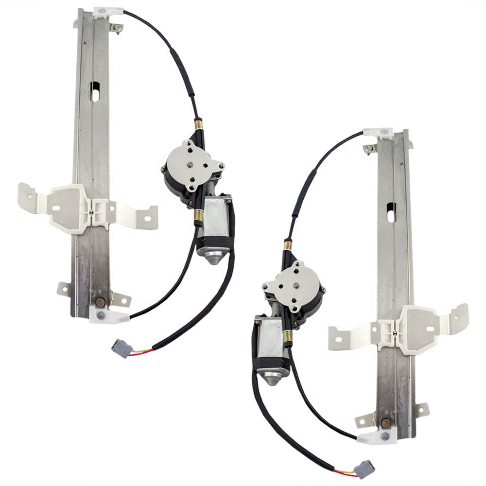 Front Set Power Window Regulators with Motors fits 1990-1993 Lincoln Town Car