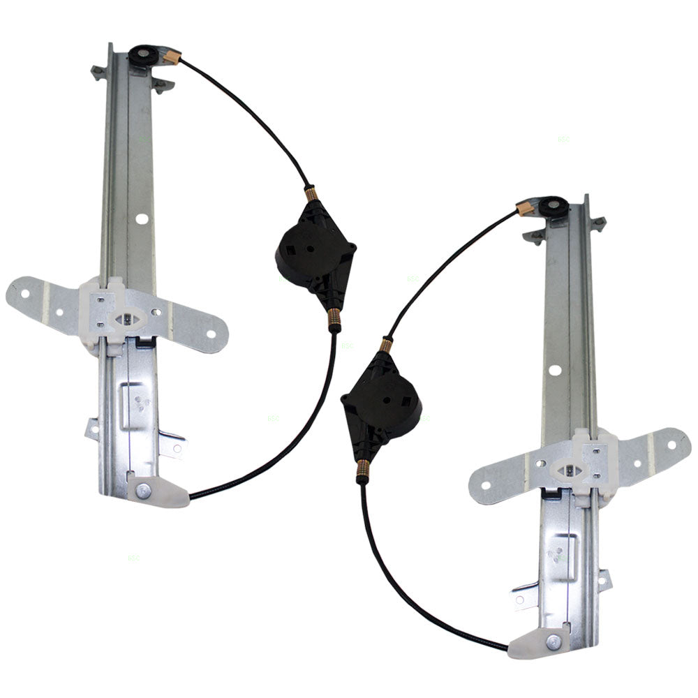 Driver and Passenger Front Power Window Lift Regulators Compatible with 1992-2011 Crown Victoria Grand Marquis